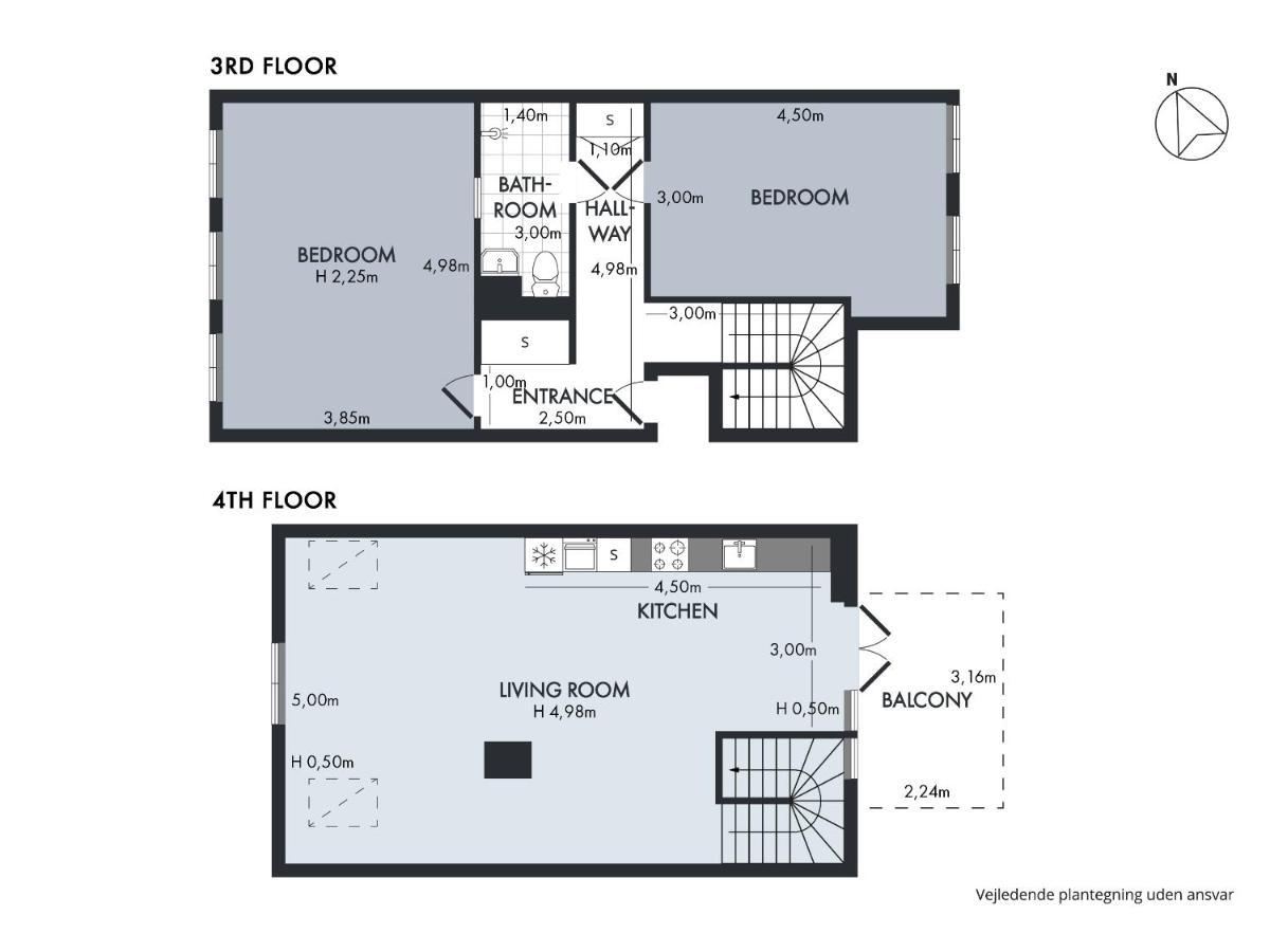 Sanders Main - Endearing Two-Bedroom Duplex Apartment With A Balcony Next To Magical Nyhavn 哥本哈根 外观 照片
